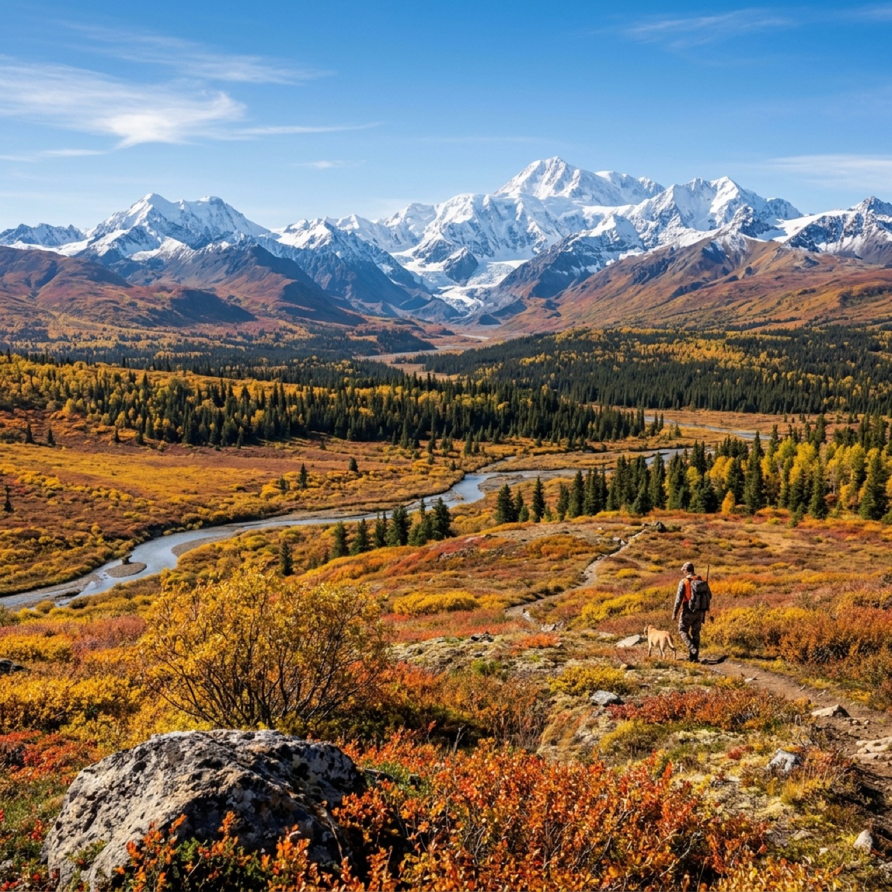 Alaskan Interior Tundra and Mountains